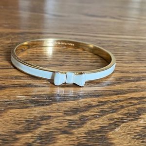 White KATE SPADE “Take a Bow” bracelet/bangle